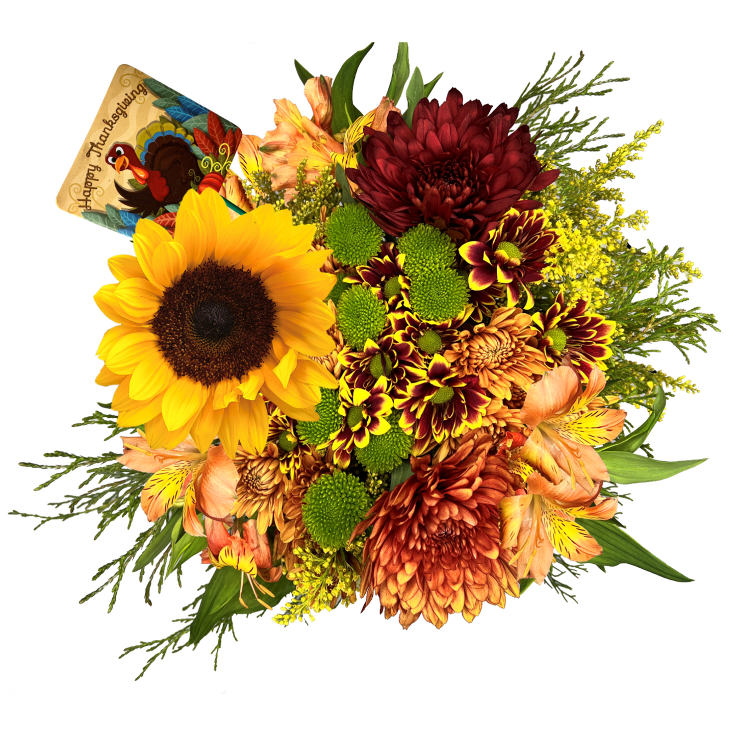 GIVE THANKS -FALL FRESH CUT FLOWERS-HALLMARK