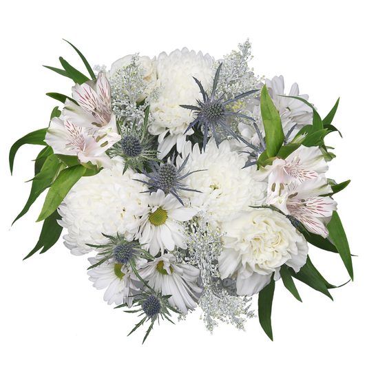 CHRISTMAS FRESH FLOWERS - WHITE CHRISTMAS - HALLMARK