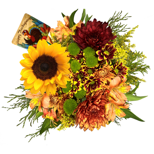 GIVE THANKS -FALL FRESH CUT FLOWERS-HALLMARK