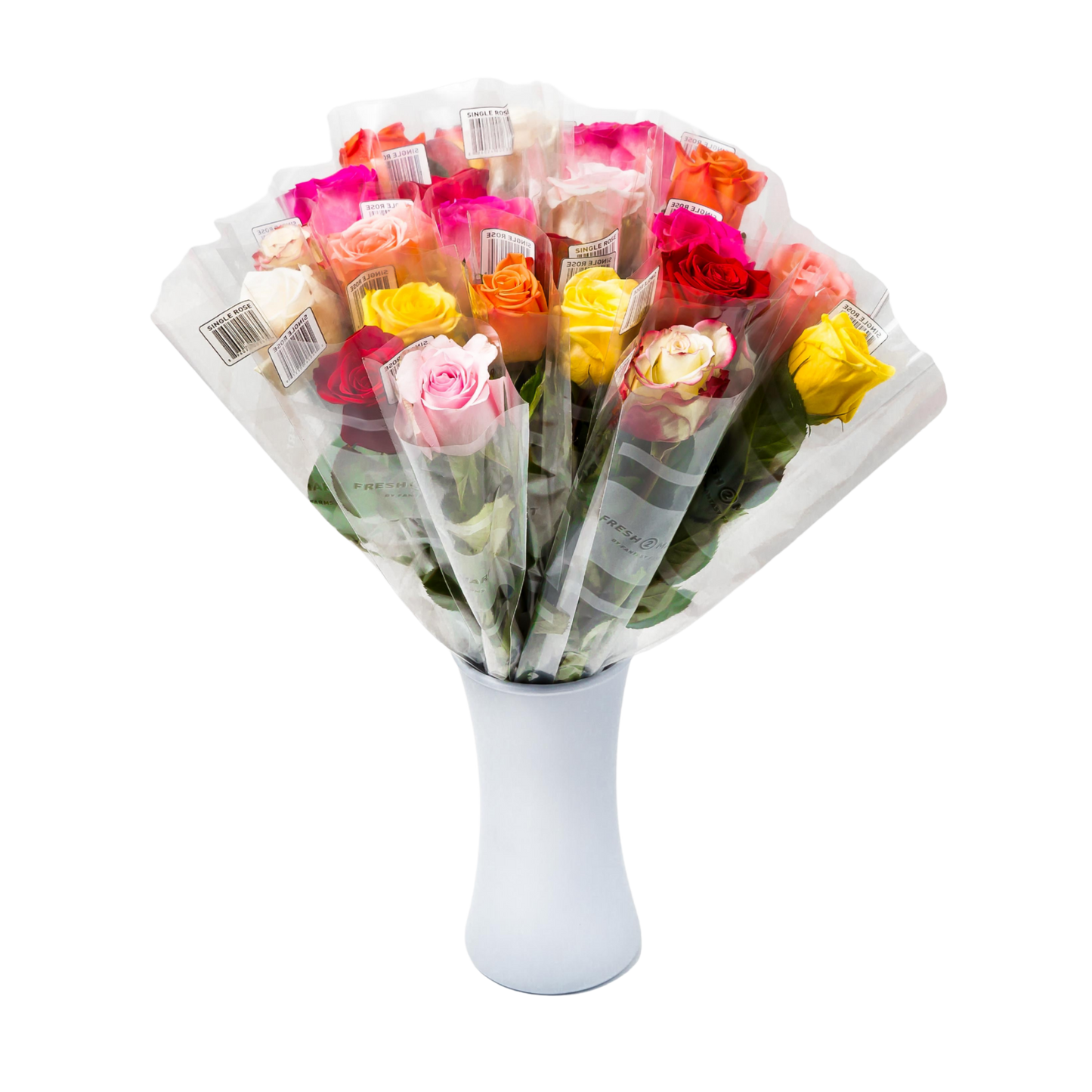 SINGLE ROSES WITH VASE-HALLMARK