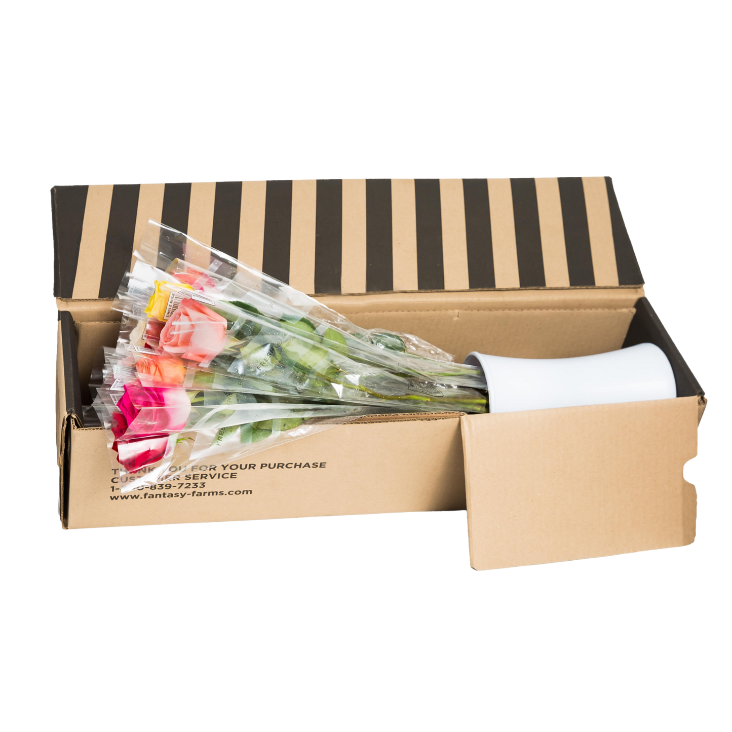 SINGLE ROSES WITH VASE-HALLMARK