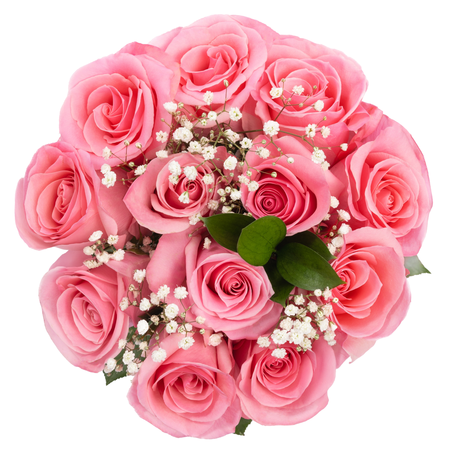 VALENTINE´S DAY - DZ ROSES GYP & GREEN BQT - HALLMARK